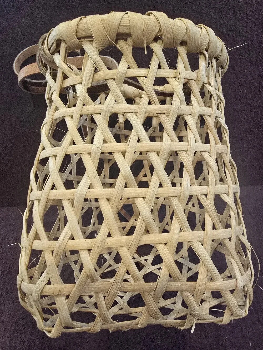 Vtg Basket Ikebana Gathering Fishing Handmade Unused